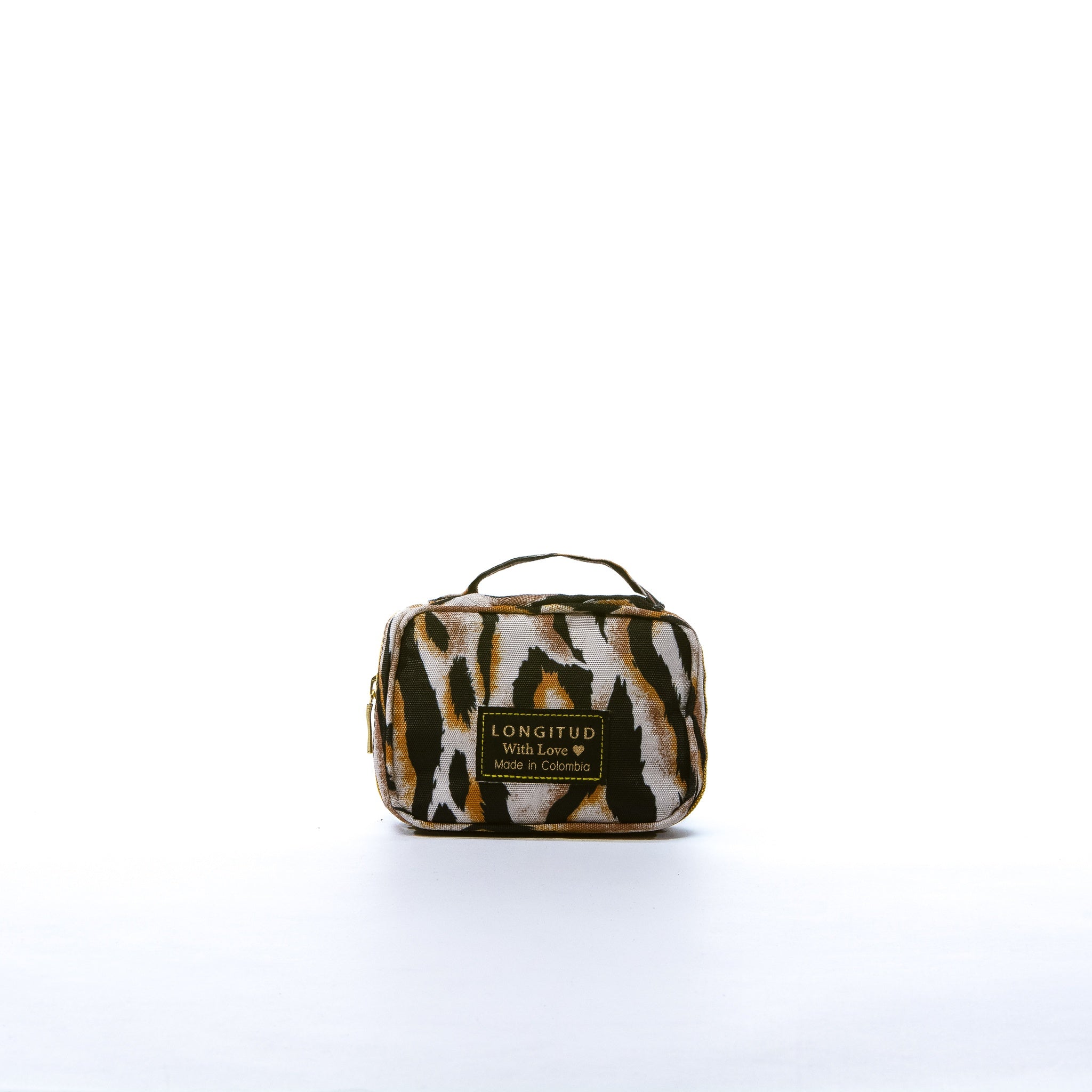 Estuche Joyero en estampado Tigre, vista frontal
