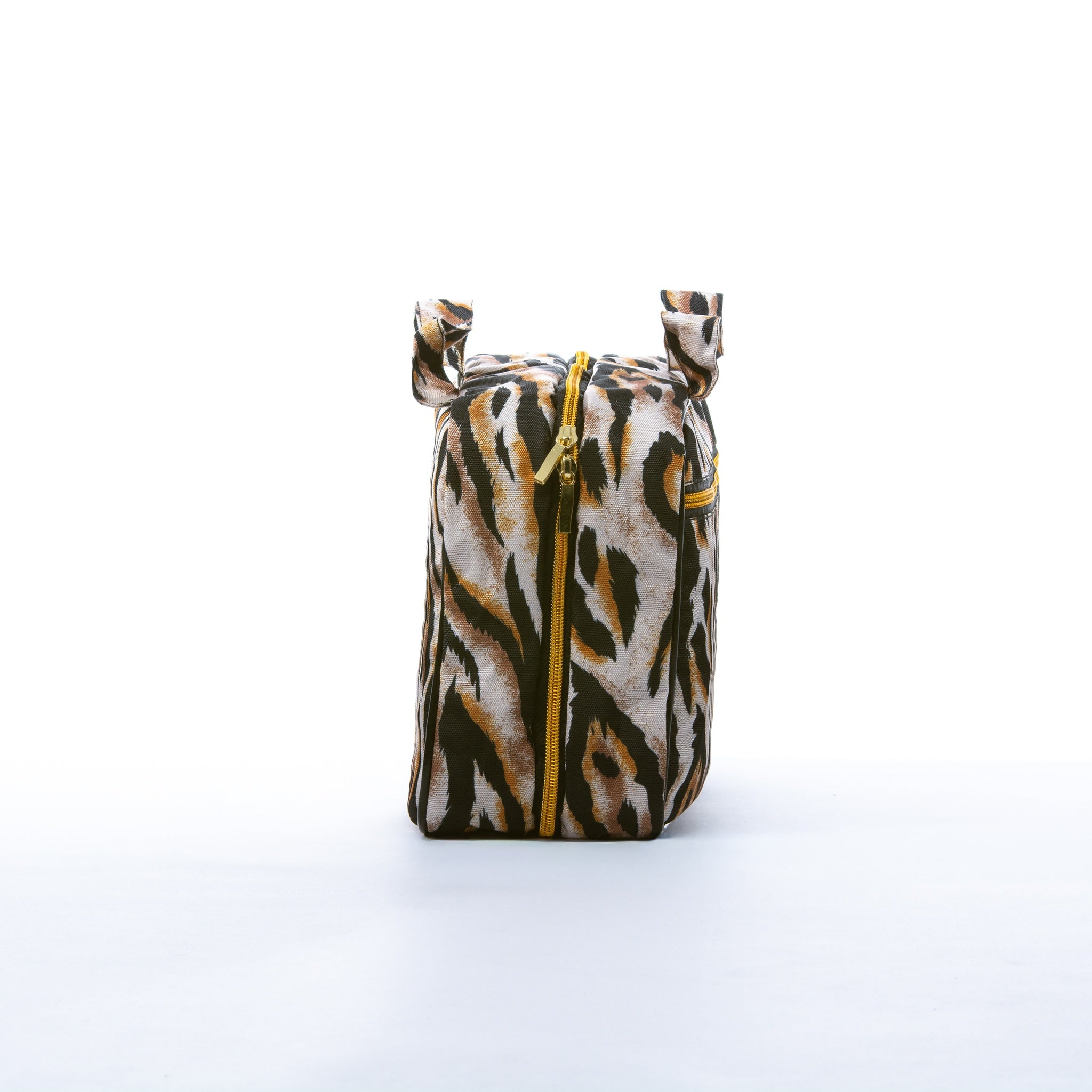 Organizador Destino en estampado Tigre, detalle