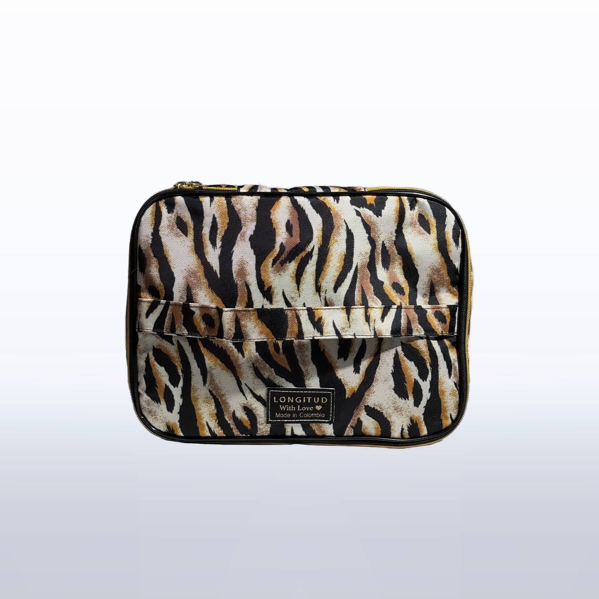 Organizador Elegance L en estampado Tigre, vista frontal