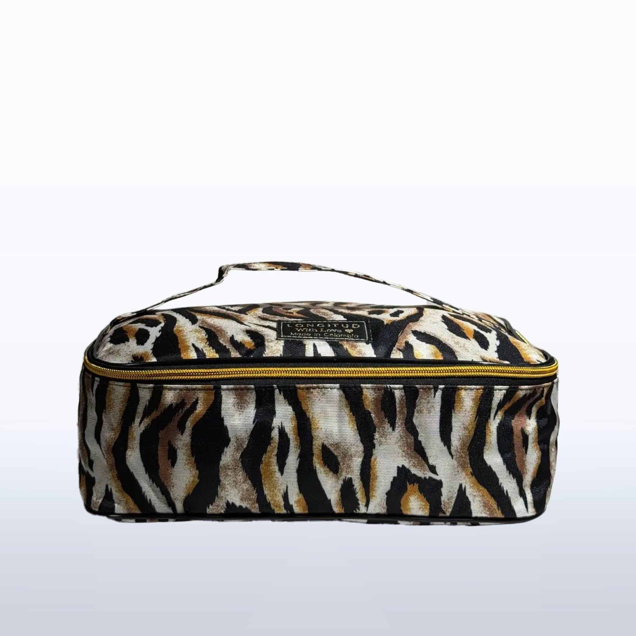 Organizador Elegance L en estampado Tigre, detalle