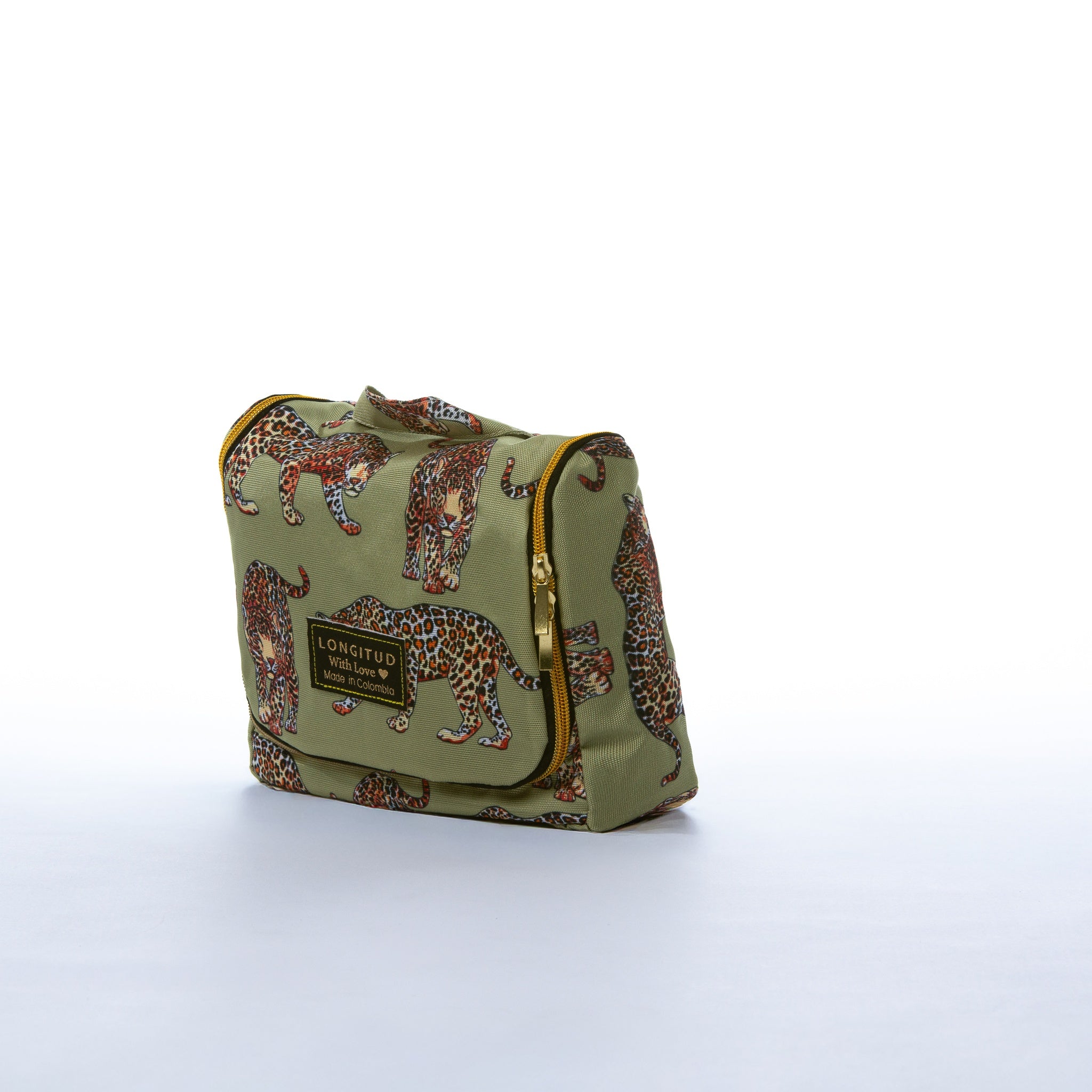 Organizador Camino en estampado Jungla, detalle