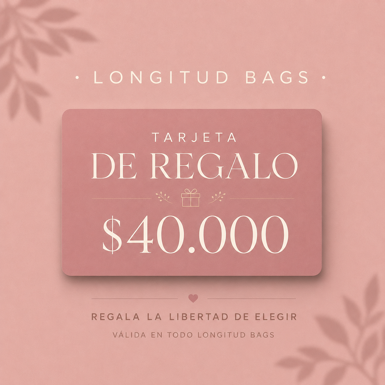 Tarjeta de regalo Longitud