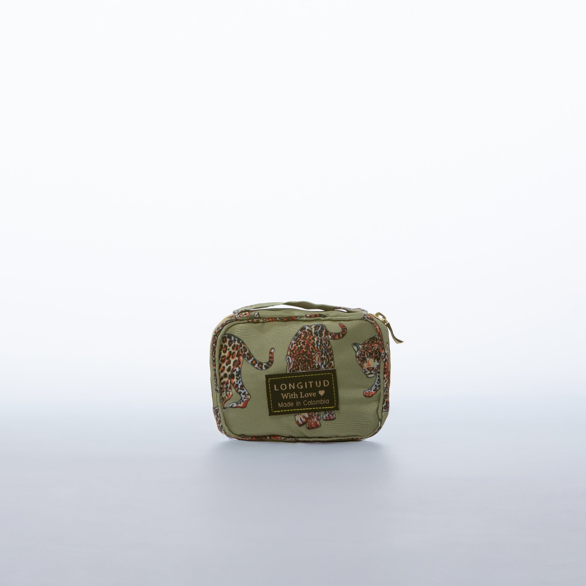 Estuche Joyero en estampado Jungla, vista frontal