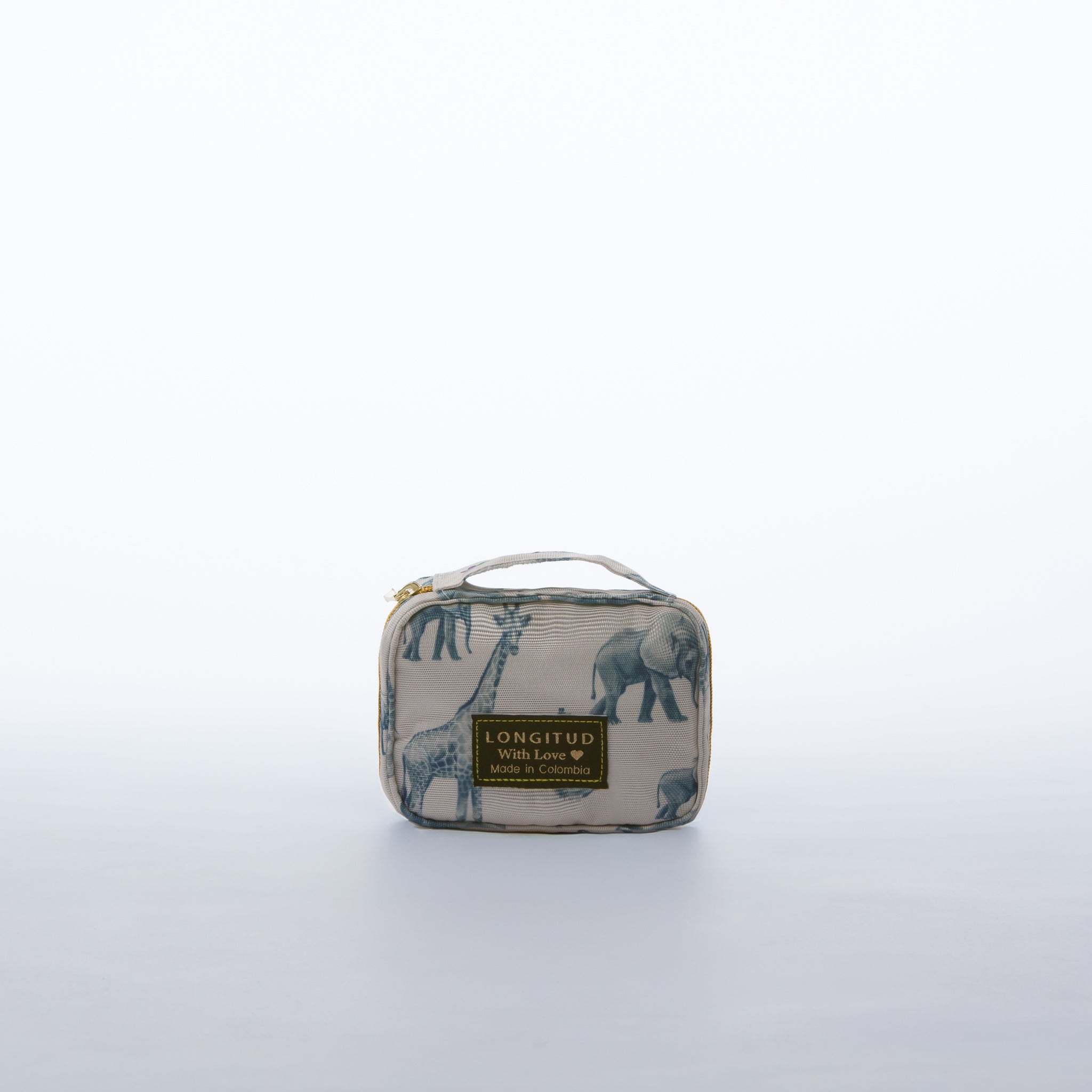 Estuche Joyero en estampado Selva, vista frontal
