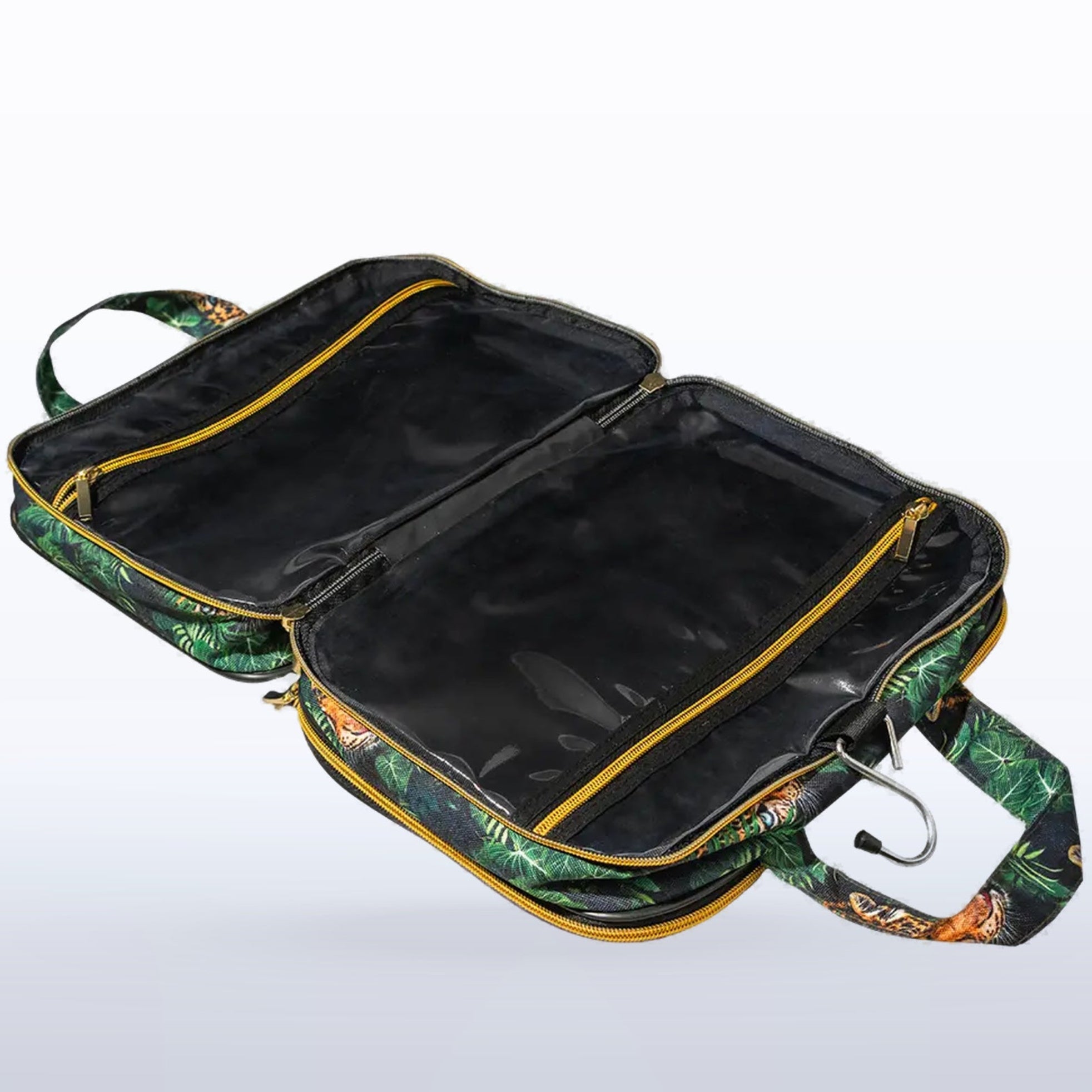 Organizador Travesía en estampado Jaguar, vista interior