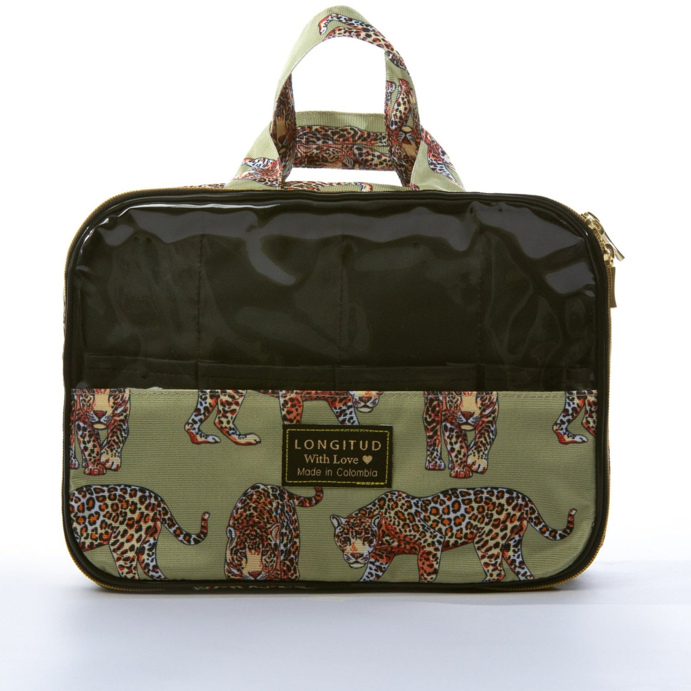 Organizador Travesía en estampado Jungla, vista frontal