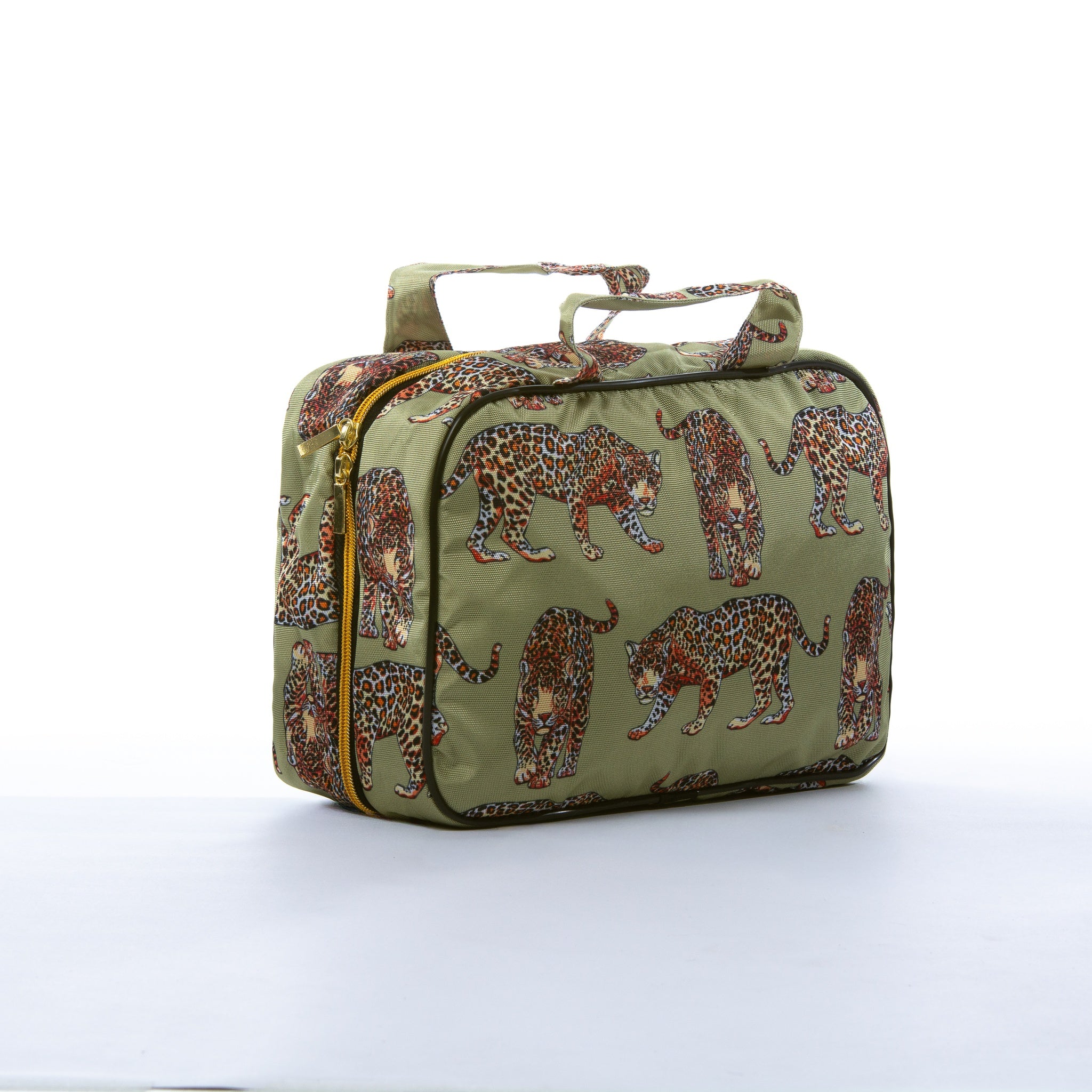 Organizador Destino en estampado Jungla, tercer detalle