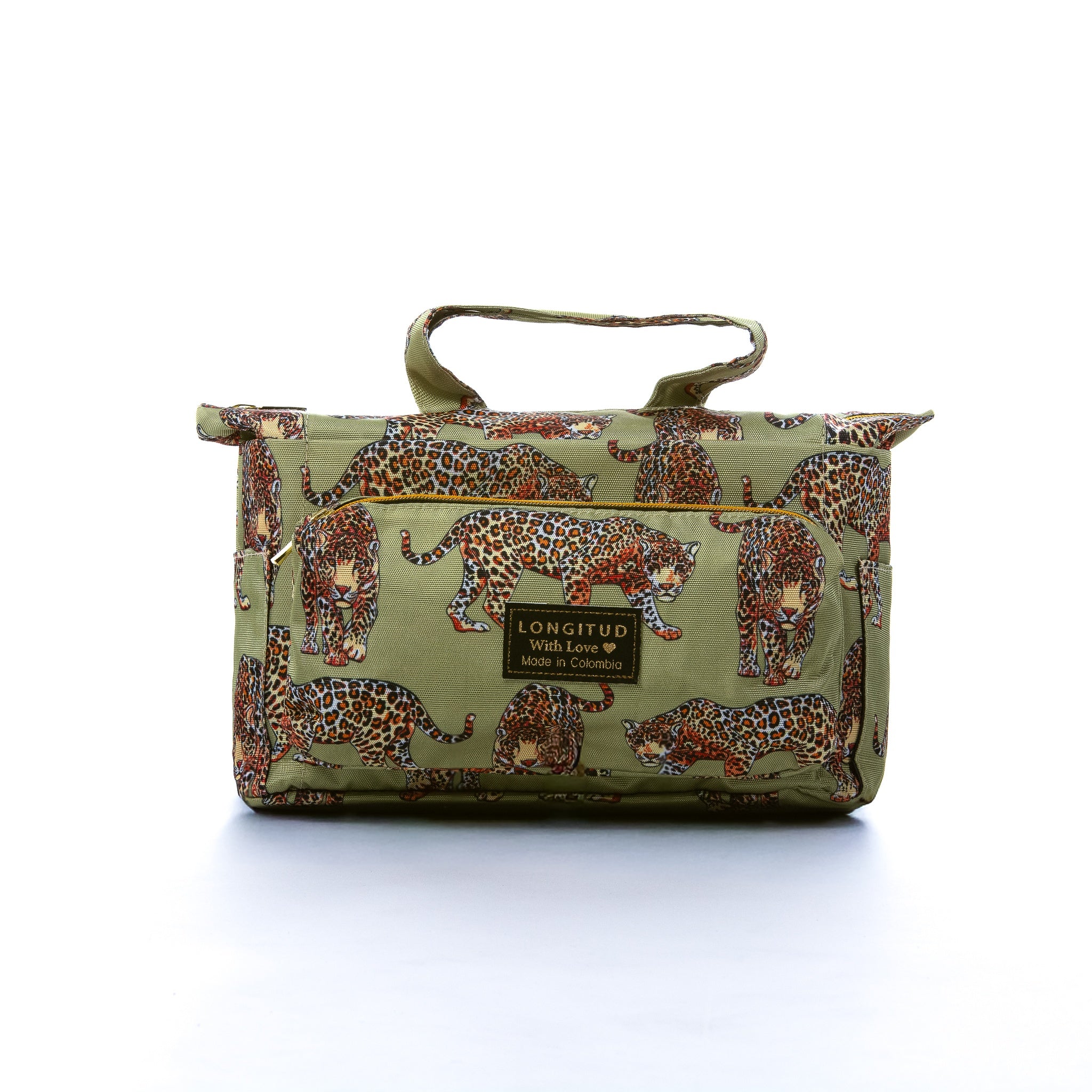Bolso Leal en estampado Jungla, vista frontal