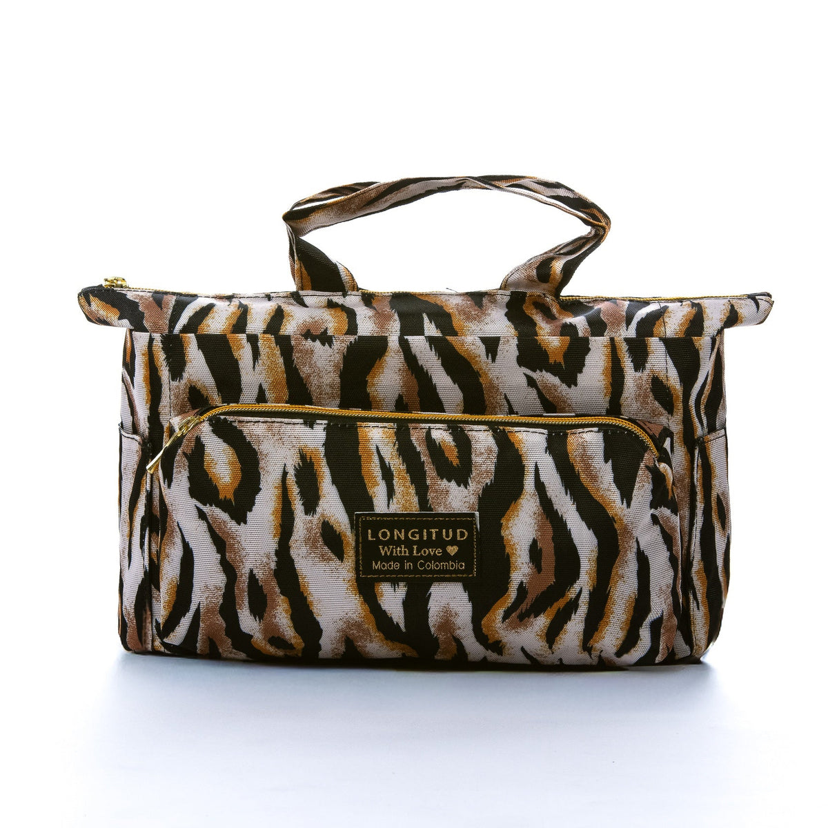 Bolso Leal en estampado Tigre, vista frontal