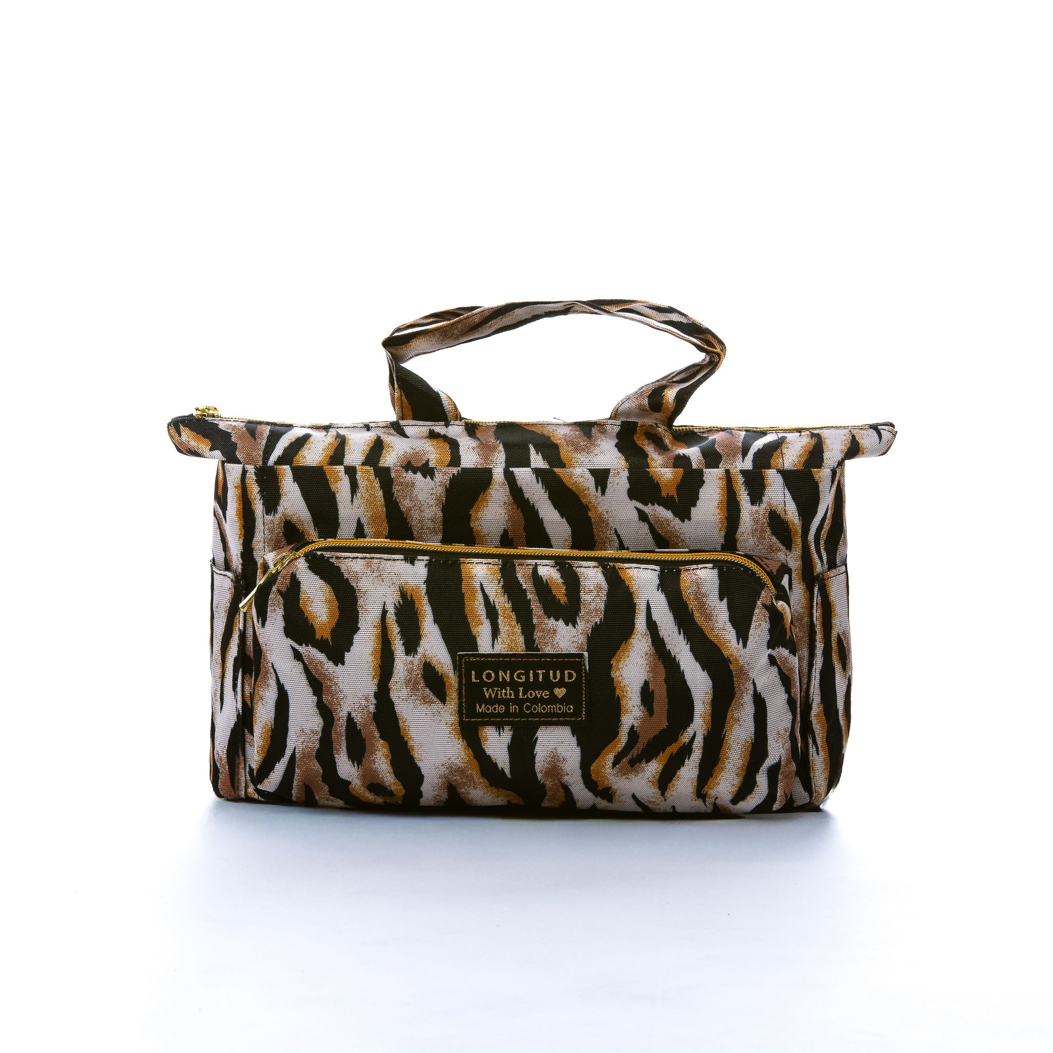Bolso Leal en estampado Tigre, vista frontal